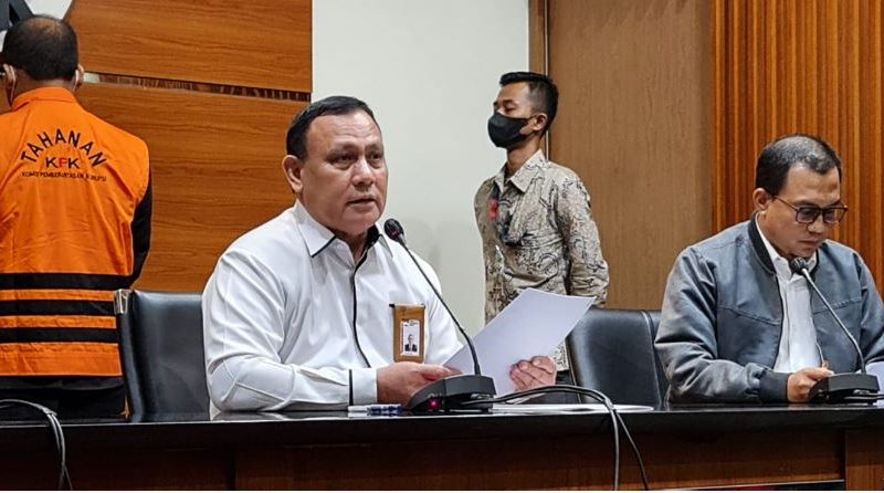 Ketua KPK H. Firli Bahuri ; Cukup Alat Bukti, Hakim Yustisial MA Edy Wibowo Jadi Tersangka dan Ditahan
