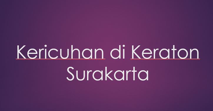 4 Terluka  dalam Peristiwa Kericuhan di Keraton Surakarta