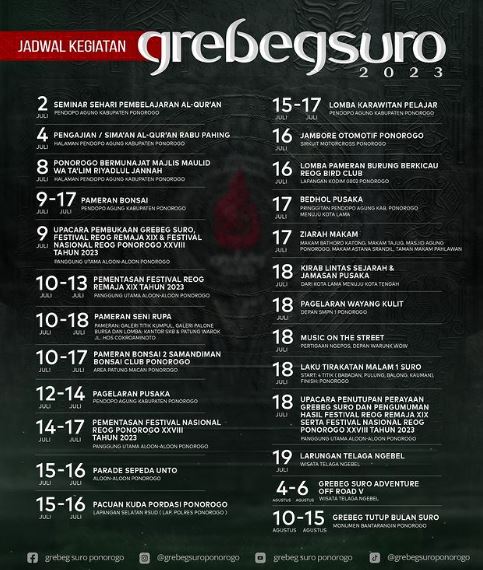 Ponorogo Bersiap untuk Festival Grebeg Suro yang Spektakuler