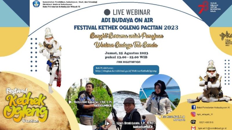 Live Webinar Adi  Budaya On Air Festifal Kethek Ogleng Pacitan 2023