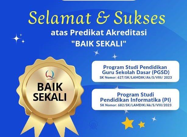 Program Studi PGSD dan Pendidikan Informatika STKIP PGRI Pacitan, Raih Akreditasi  “Sangat Baik”