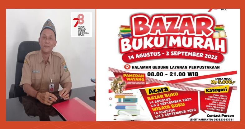 Kadis Perpustakaan dan Kearsipan Pacitan; Bazar Buku Upaya Pelestarian dan Budaya Pacitan