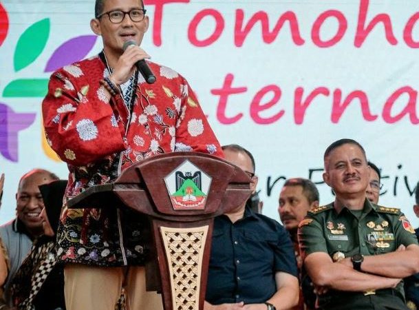 Sandiaga Salahuddin Uno Apresiasi Tomohon International Flower Festival (TIFF) 2023
