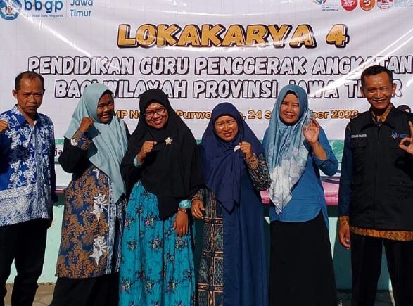 Semangat Calon Guru Penggerak Angkatan 8 di SMPN 1 Purwoharjo, Banyuwangi