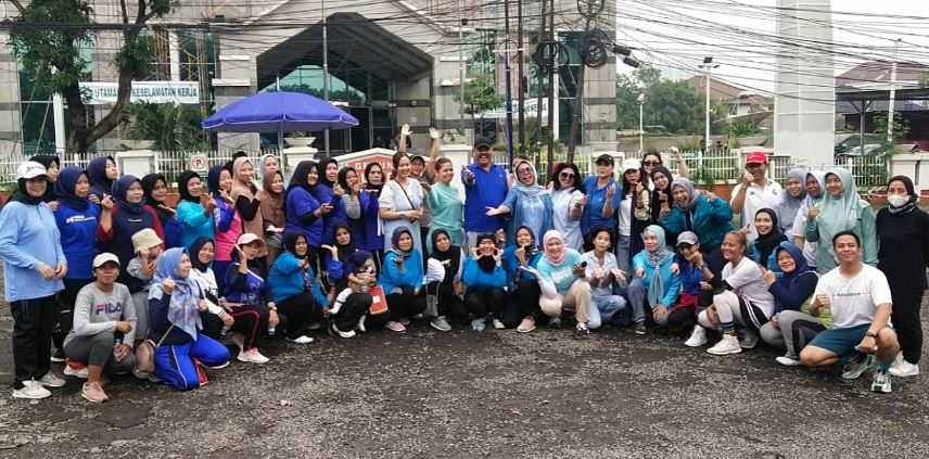Badan Relawan Prabowo (BRP)Gelar Sabtu Biru Langit Ceria di Ratu Prabu1 Jakarta Selatan