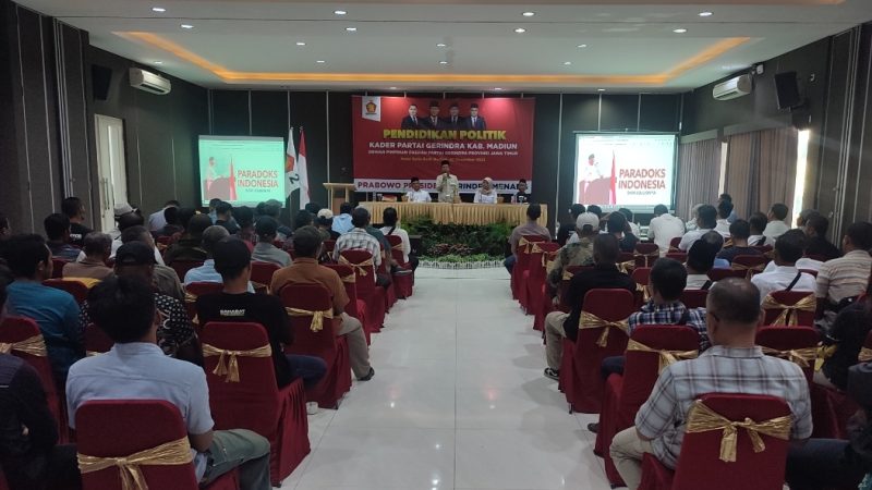 Menyambut Pesta Demokrasi 2024, DPC Partai Gerindra Kabupaten Madiun Bekali Ratusan Saksi