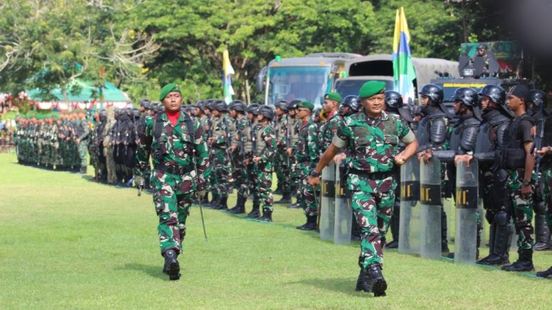Upacara Peringatan Hari Ulang Tahun ke-3 Brigif 26/GP dan Yonif 763/SBA