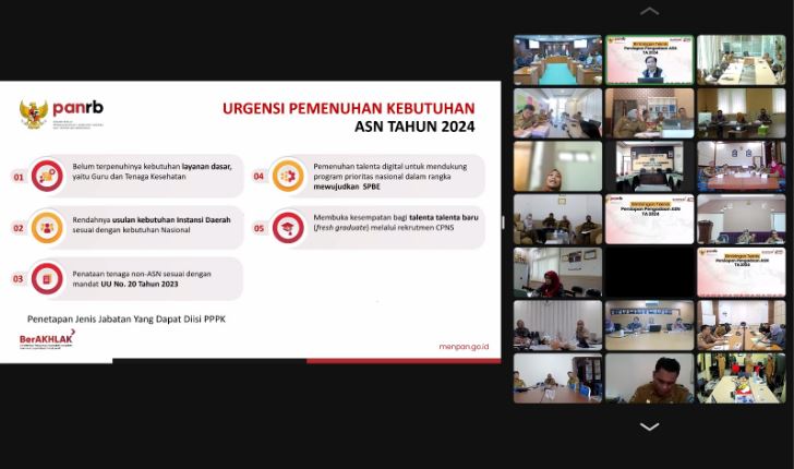 Kementerian PANRB:  Instansi Pemerintah Diminta Segera Usulkan Kebutuhan ASN 2024