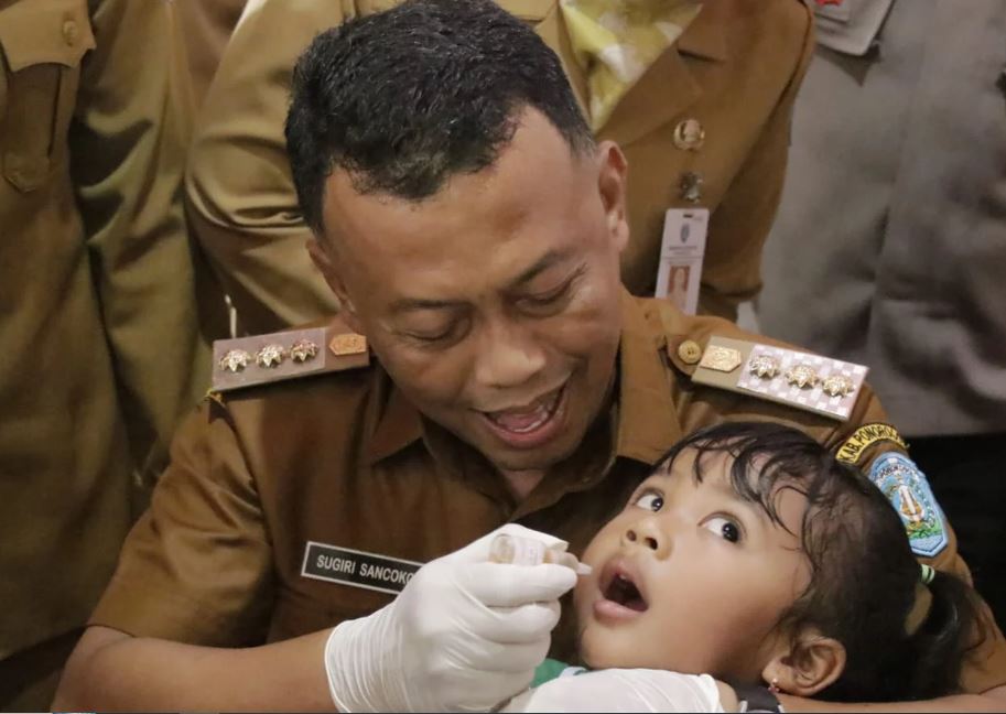 Bupati Ponorogo Mulai Pekan Imunisasi Nasional Polio untuk Puluhan Ribu Anak