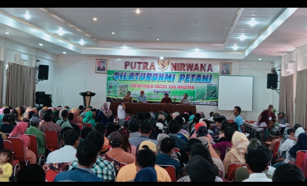 Petani Perhutanan Sosial dan Relawan Suket Teki Magetan, Deklarasikan  Prabowo-Gibran Presiden 2024