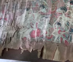 Gambar: Kondisi Jagong 1, Gulungan 1 Wayang Beber Karangtalun (Dok.Pribadi)