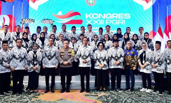 Presiden Joko Widodo Hadiri Kongres ke-23 Persatuan Guru Republik Indonesia