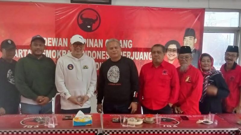 Andro Rohmana Putra Jalin Silaturahmi dengan DPC PDI Perjuangan Kota Madiun