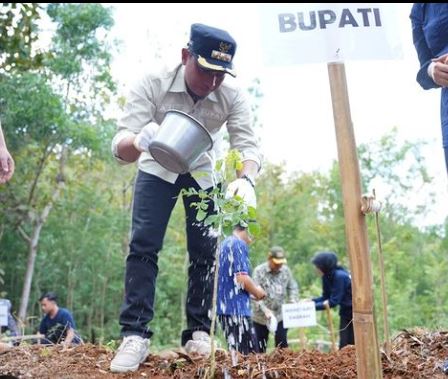 Konservasi Tanah dan Air; Hari Bhakti Adhyaksa Kejaksaan Negeri dan Pemkab Pacitan Gelar Aksi Tanam Pohon Trembesi Serentak