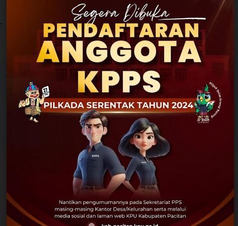 KPU Pacitan Buka Rekrutmen 7.028 Petugas KPPS untuk Pilkada 2024