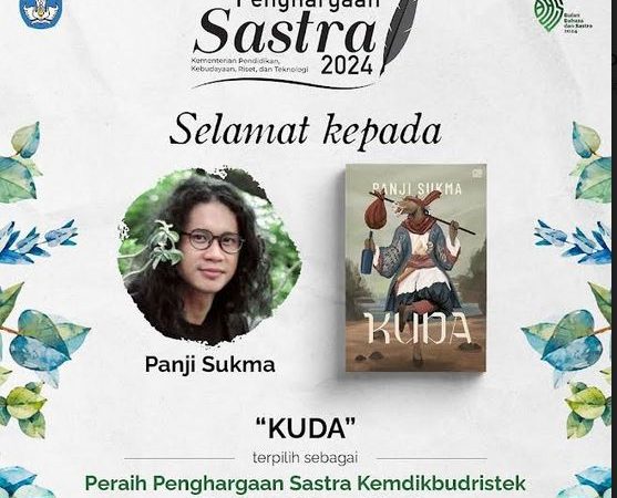 Panji Sukma “Penulis Novel Kuda” Menerima Penghargaan Sastra Kemendikbudristek 2024  Kategori Novel