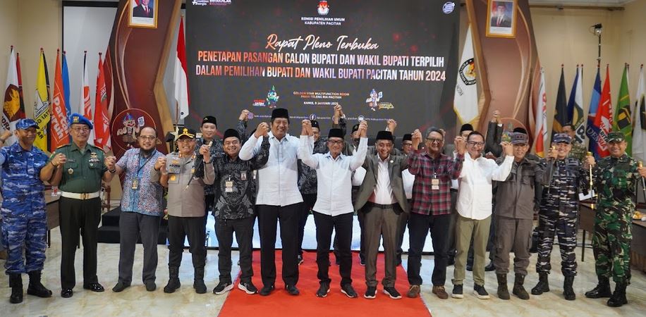 Dengan 68,6% Suara, Indrata-Gagarin Resmi Jadi Bupati dan Wakil Bupati Pacitan