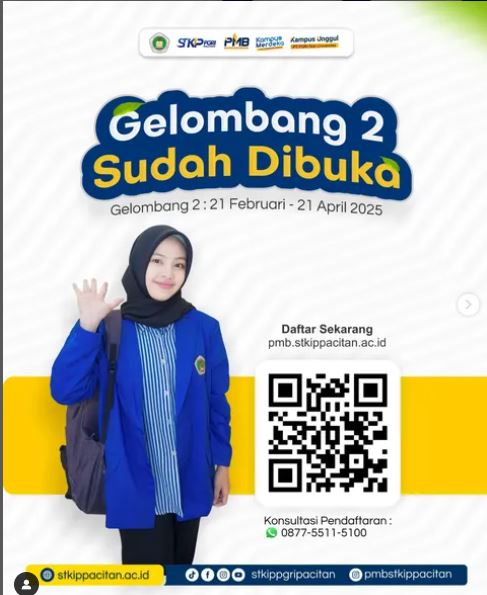 Gelombang 2 Dibuka! Daftar Sekarang di STKIP PGRI Pacitan