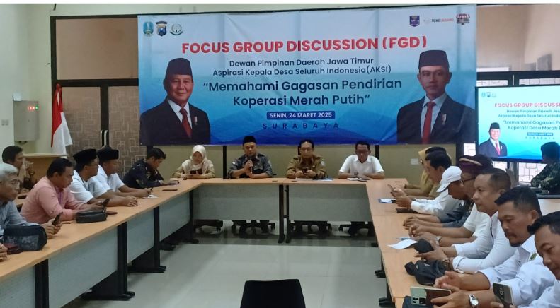 AKSI Jatim Gelar FGD, Seluruh Stakeholder Bersepakat Dukung Pendirian Koperasi Desa Merah Putih