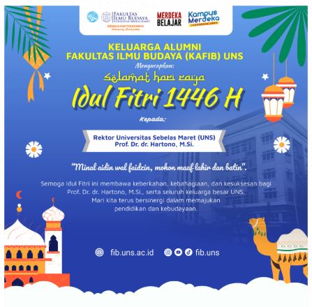 KAFIB UNS Mengucapkan Selamat Idul Fitri 1446 H kepada Rektor dan Civitas Akademika UNS