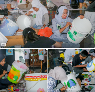 Lomba Melukis Tong Sampah Kampanyekan Pelestarian Lingkungan dalam Rangkaian Grebeg Suro 2025 Ponorogo