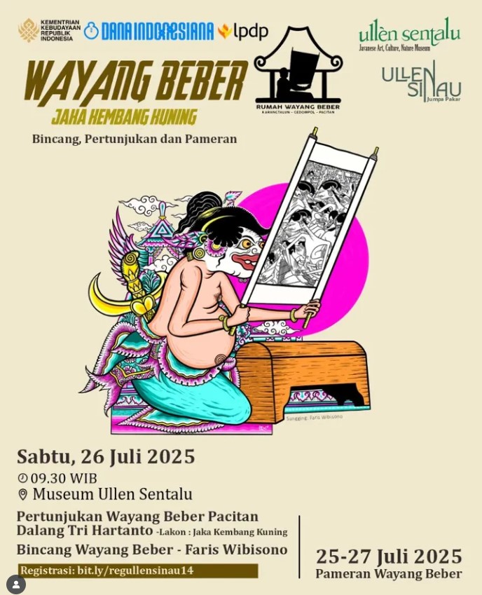 Museum Ullen Sentalu Gelar ULLENSINAU: Pertunjukan Duplikasi  Wayang Beber dan Diskusi Budaya