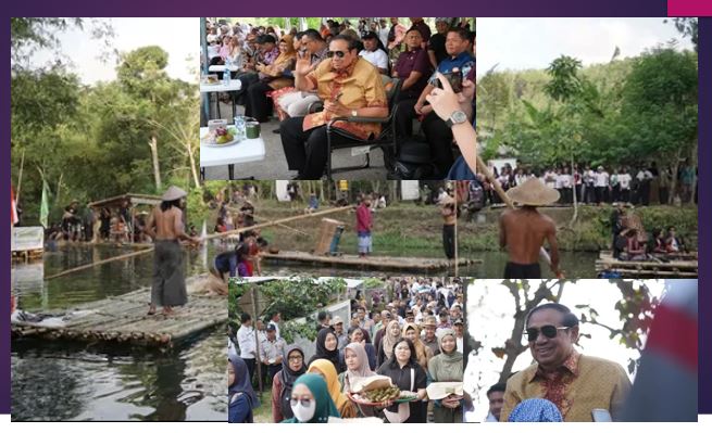 SBY Saksikan Festival Resik Kali, Bupati Pacitan Tampil Bawakan Puisi di Atas Gethek
