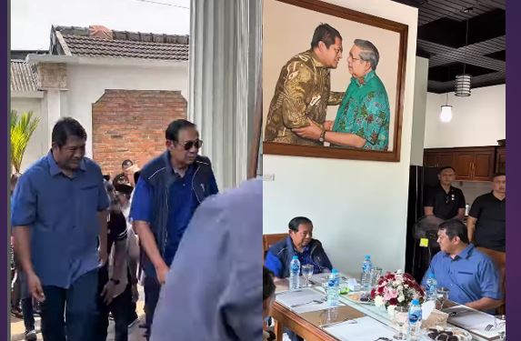 SBY Disambut Hangat di Kediaman Wabup Gagarin Pacitan
