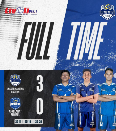 Melaju ke Perempaan Final; Laskar Kanjeng Pacitan Menang 3 – 0 Lawan AFM Lahat Sumsel