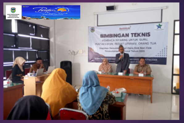 Tingkatkan Literasi dan SDM Unggul, Dinas Perpustakaan Pacitan Gelar Bimtek Bersama 150 Peserta