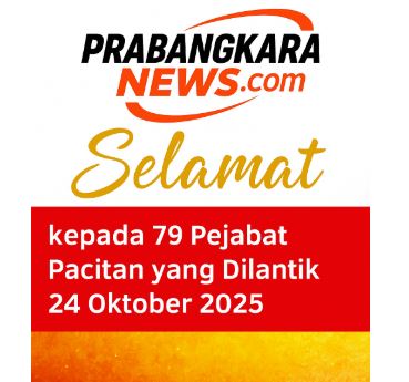 Bupati Pacitan Lantik 87 Pejabat Pimpinan Tinggi Pratama dan Pejabat Administrasi