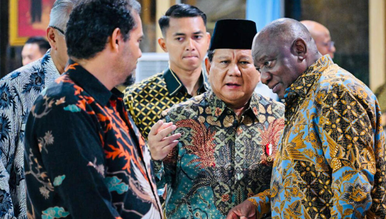 Presiden Prabowo Gelar Jamuan Kenegaraan untuk Presiden Afrika Selatan di Istana Kepresidenan