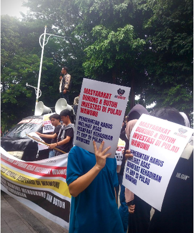 Ratusan Warga Pulau Wawonii Desak Pemerintah Pulihkan Ekonomi Usai Izin Kehutanan Dicabut