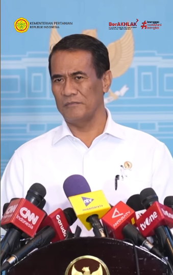 Mentan Amran Optimistis Indonesia Capai Swasembada Pangan pada 31 Desember 2025