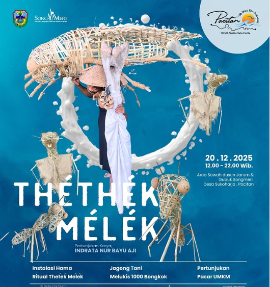 “Thethek Melek”, Karya Seni Bupati Pacitan yang Menyatu dengan Sawah dan Warga