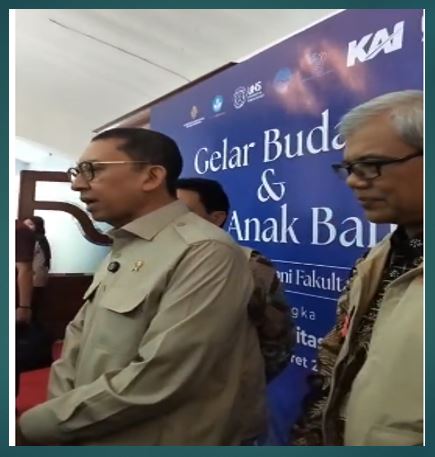 Orasi Kebudayaan Fadli Zon di UNS: Indonesia Bukan Sekadar Negara Bangsa, tetapi Negara Peradaban