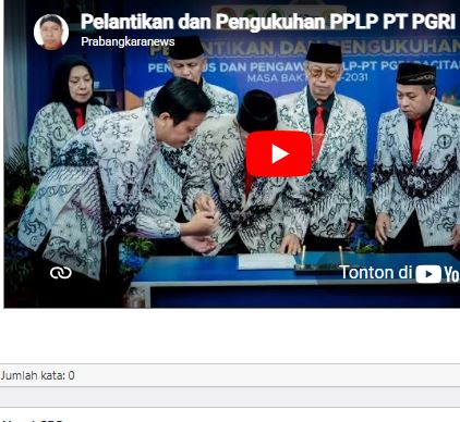 [VIDEO] Pelantikan dan Pengukuhan Pengurus dan Pengawas PPLP PT PGRI Pacitan 2026-2031