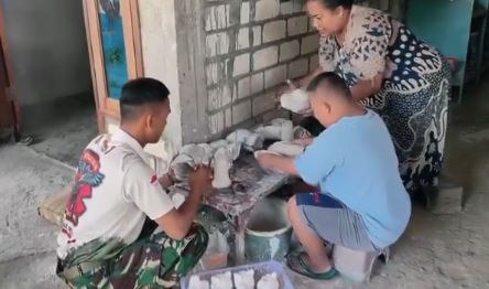 TMMD Gresik Hadirkan Harapan Baru bagi Pelaku Usaha Desa Slempit