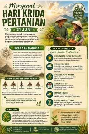 Hari Krida Pertanian dan Pranata Mangsa: Kearifan Lokal Membaca Musim dari Tanah Jawa