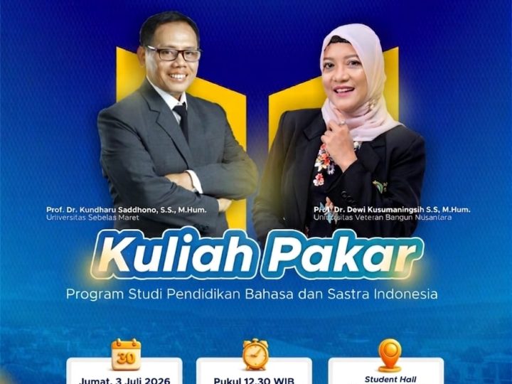 Prodi PBSI STKIP PGRI Pacitan Gelar Kuliah Pakar Hadirkan Dua Guru Besar pada Dies Natalis ke-34