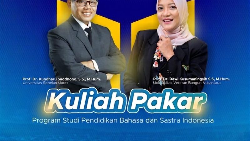 Prodi PBSI STKIP PGRI Pacitan Gelar Kuliah Pakar Hadirkan Dua Guru Besar pada Dies Natalis ke-34