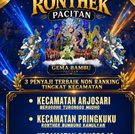Festival Ronthek Pacitan 2026 Umumkan Penyaji Terbaik, Enam Kelompok Raih Apresiasi Atas Kreativitas dan Atraksi Memukau