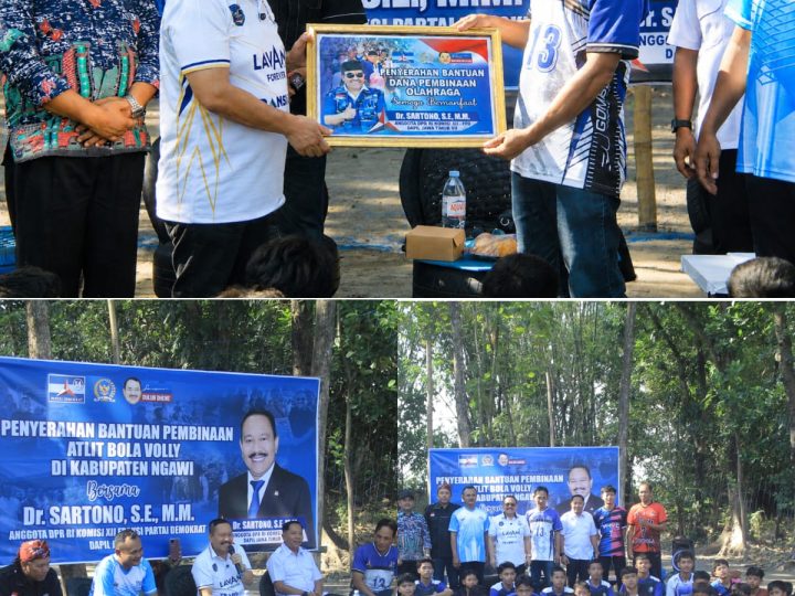 Sartono Anggota DPR RI Dapil Jatim VII Gelar Reses di Ngawi, Serap Aspirasi Warga dan Motivasi Atlet Voli Muda