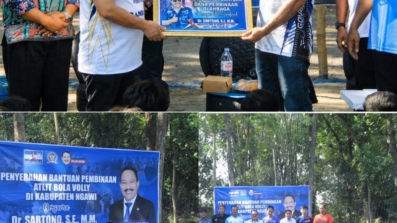 Sartono Anggota DPR RI Dapil Jatim VII Gelar Reses di Ngawi, Serap Aspirasi Warga dan Motivasi Atlet Voli Muda