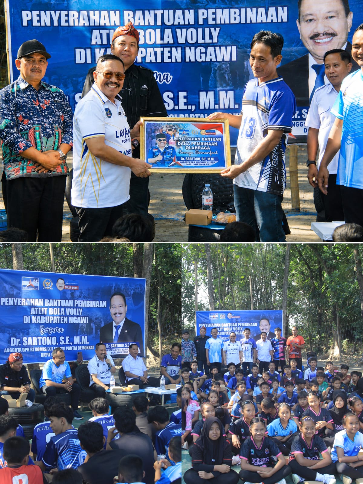 Sartono Anggota DPR RI Dapil Jatim VII Gelar Reses di Ngawi, Serap Aspirasi Warga dan Motivasi Atlet Voli Muda