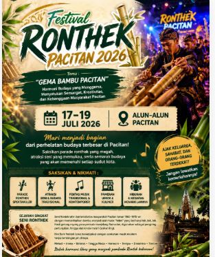 Festival Ronthek Pacitan 2026 Siap Digelar, “Gema Bambu Pacitan” Gaungkan Harmoni Budaya dan Semangat Gotong Royong