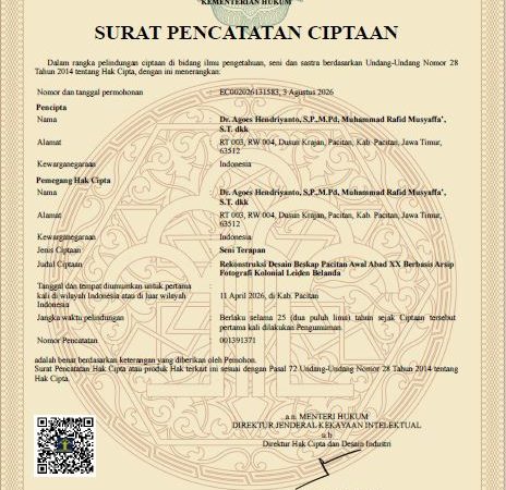 Karya Rekonstruksi Beskap Pacitan Berbasis Arsip Kolonial Resmi Kantongi Hak Cipta (Dana Indonesiana 2025)