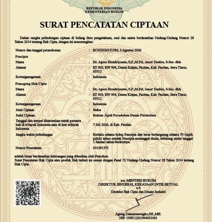 Karya “Rekam Jejak Peradaban Dunia Pacitanian” Resmi Kantongi HKI, Socio Cultura Indonesia Perkuat Literasi Sejarah Nusantara