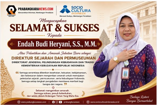 Prabangkaranews.com dan Socio Cultura Indonesia Sampaikan Ucapan Selamat kepada Endah Budi Heryani